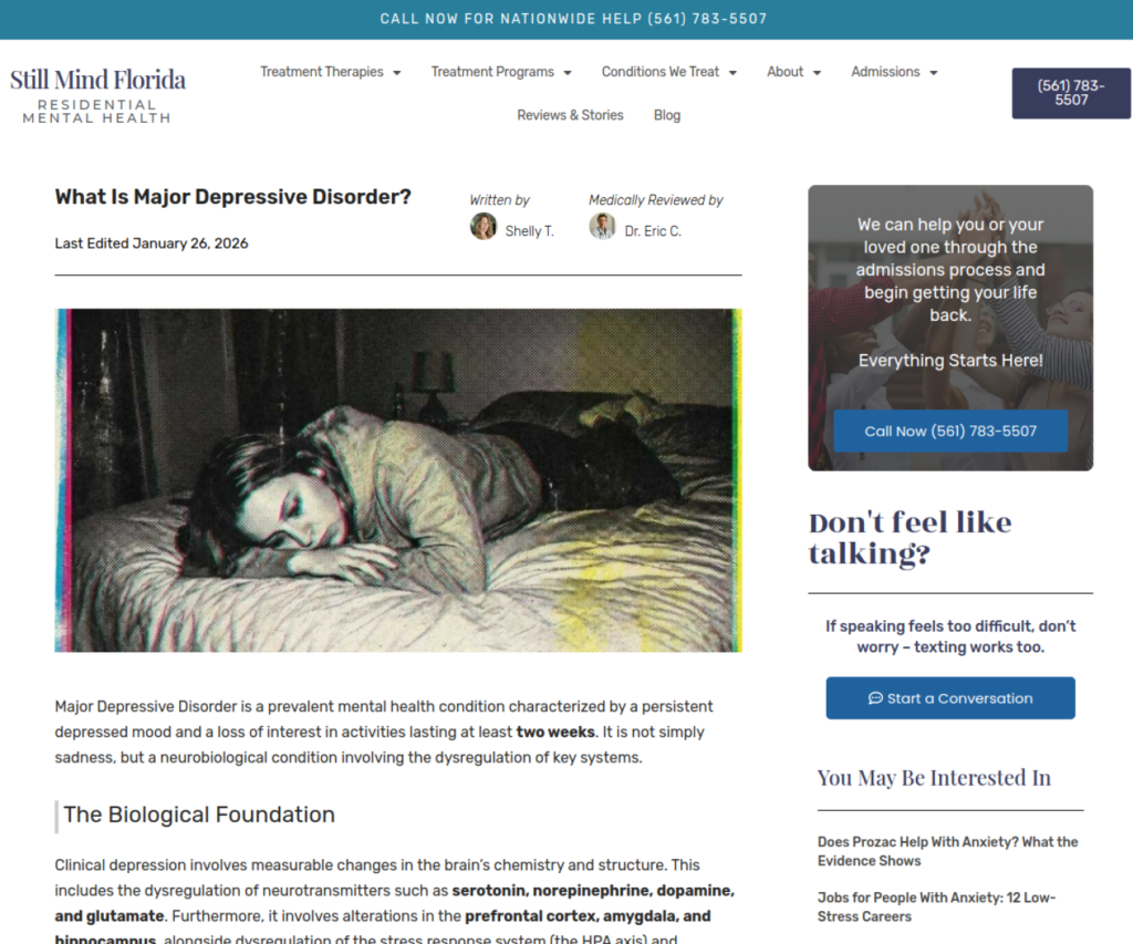 Still Mind Florida long-form mental health resource article